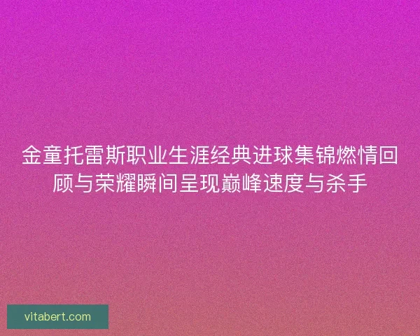 金童托雷斯职业生涯经典进球集锦燃情回顾与荣耀瞬间呈现巅峰速度与杀手